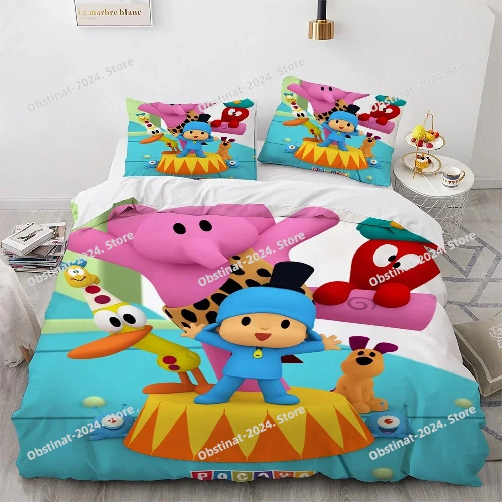 3D Printing Quilting - 3D Print P-POCOYOS Kawaii Cartoon Bedding