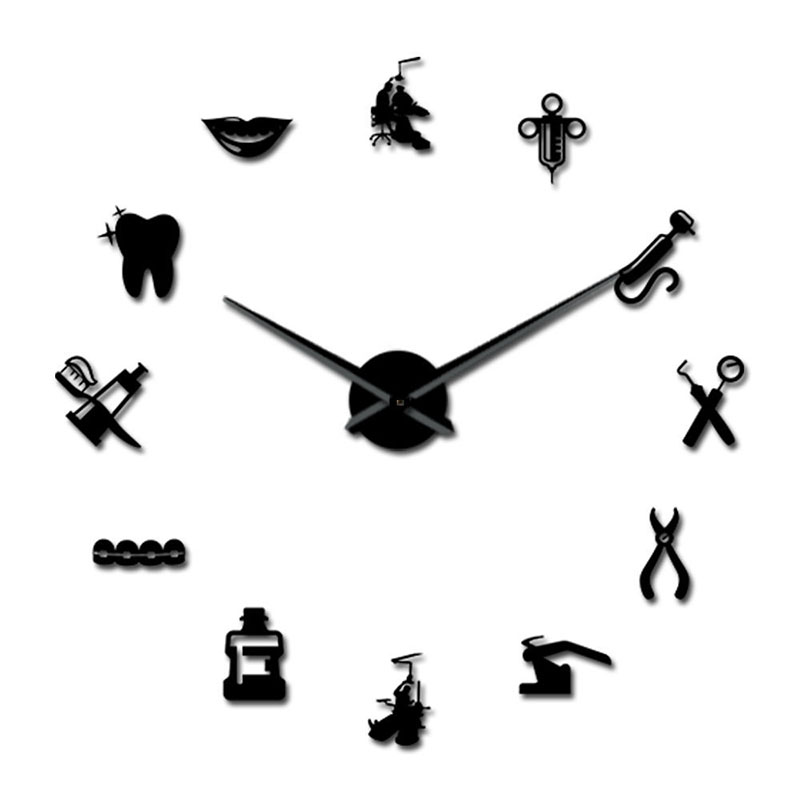 3D Printing Watch - Dentist Giant Wall Clock Big Needle