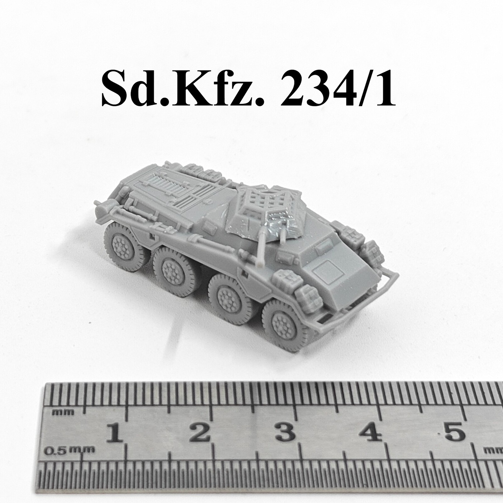 3D Printing Ideas - WWII German Sd.Kfz. 234/1 ARV,3D Printed,1/144