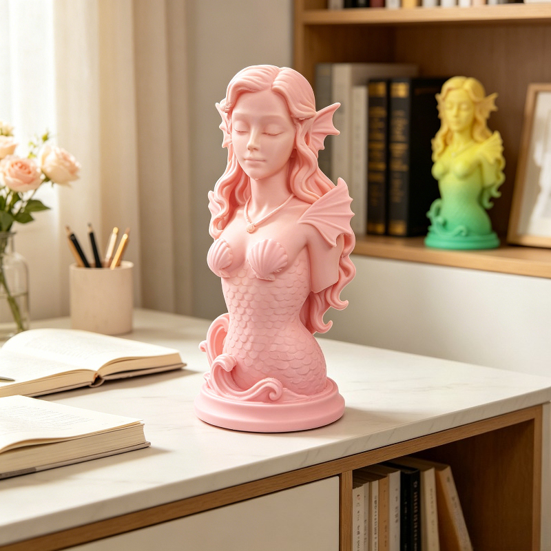 3D Printing Cafe - Mermaid Sea Goddess 3D Printed Bust,