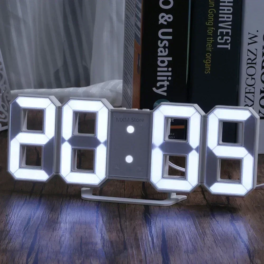 3D Printing Watch - 3D LED Digital Clock Wall Decoration
