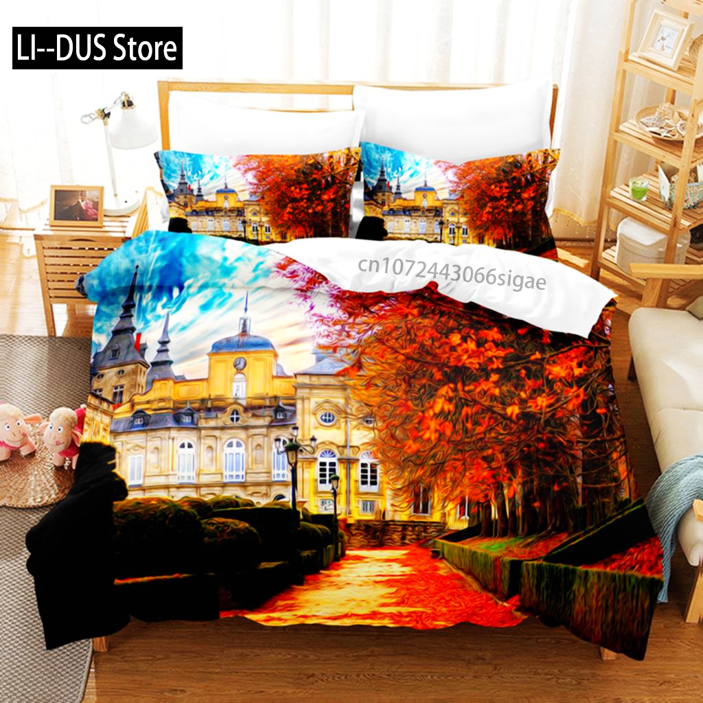 Landscape Painting Bedding Set - 3D Printing Ideas recension och pris