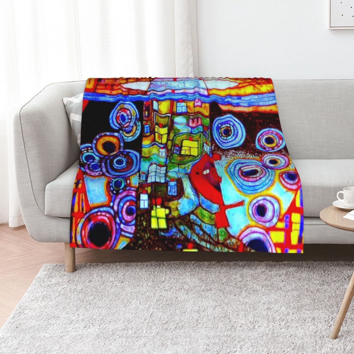 Qatar 813 neon Throw Blanket C - 3D Printing Qatar recension och pris