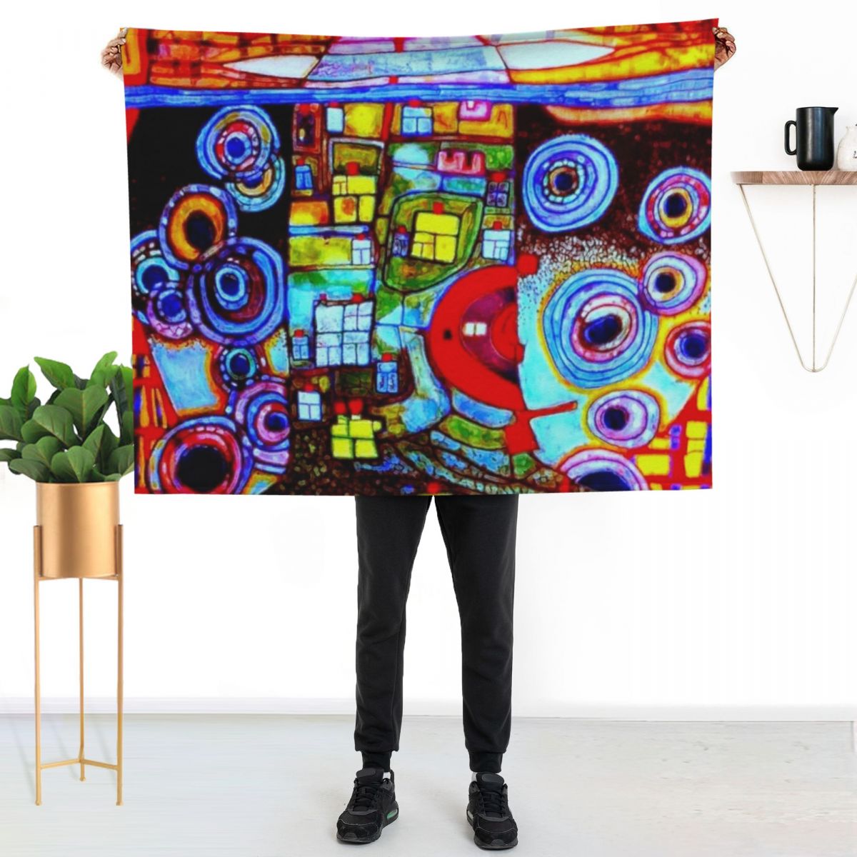 Qatar 813 neon Throw Blanket C - 3D Printing Qatar recension och pris