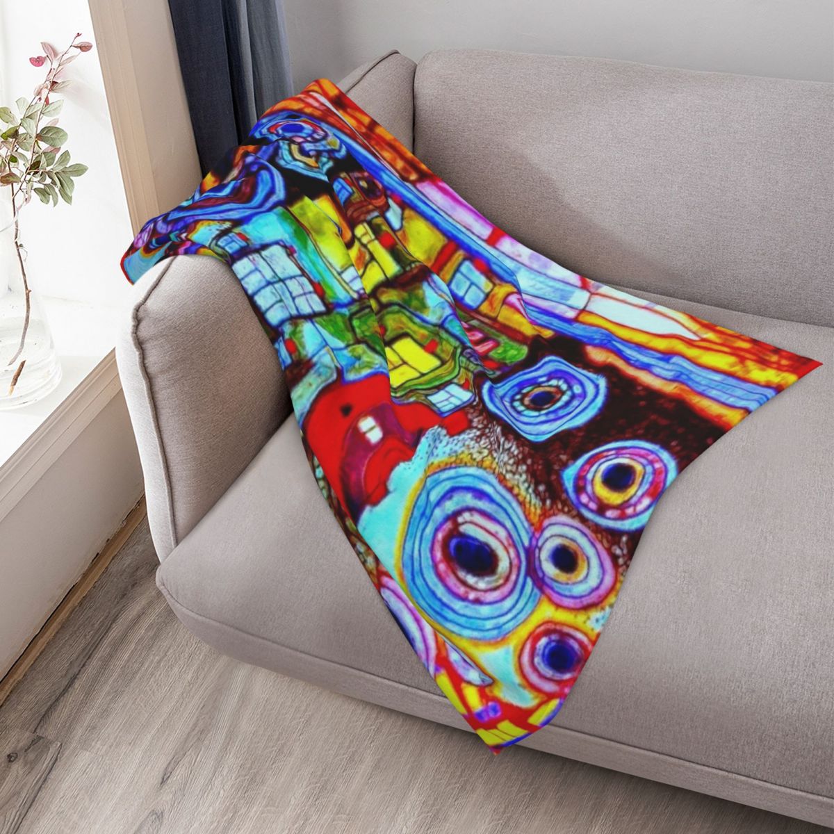 Qatar 813 neon Throw Blanket C - 3D Printing Qatar recension och pris