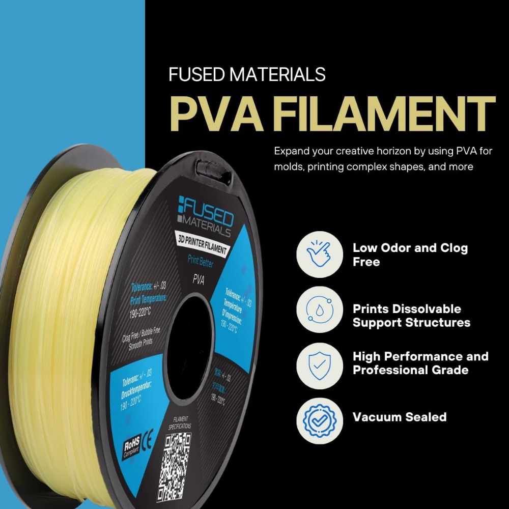 Water-Soluble PVA Filament 1.7 - 3D Printing Nylon Filament recension och pris