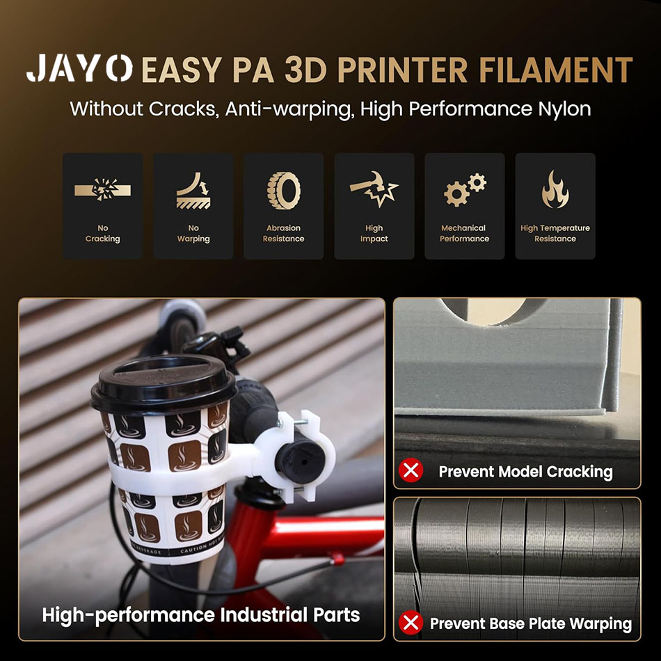 JAYO Easy PA Filament 1.75mm N - 3D Printing Nylon Filament recension och pris