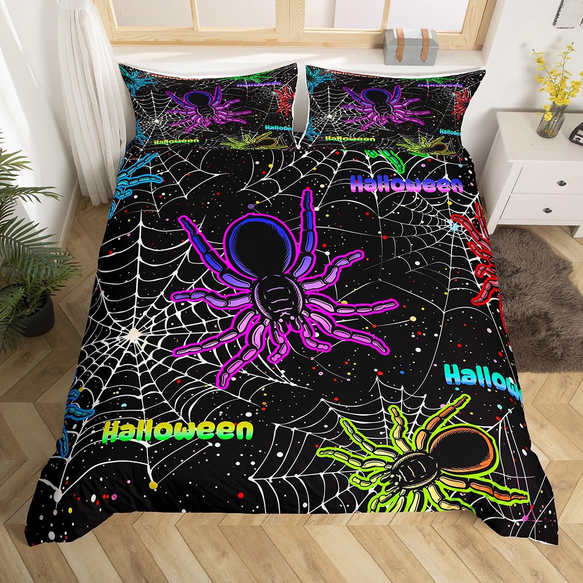 Halloween Spider Web Twin Quee - 3D Printing Web recension och pris