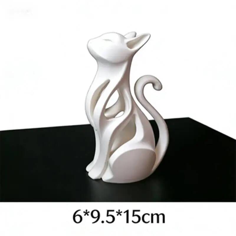 Modern Art Cat Statue 3D Print - 3D Printing Mockup recension och pris
