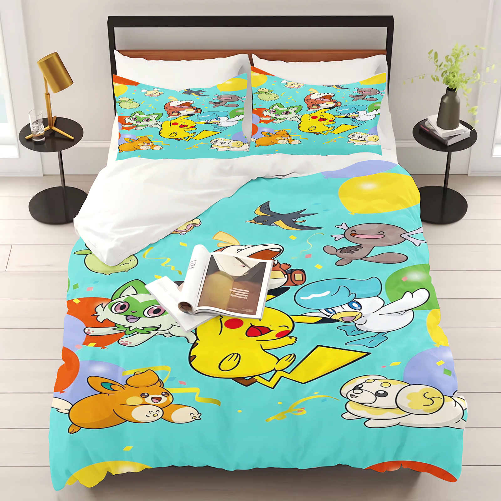 Pokemon Duvet Cover Set Comfor - 3D Printing Quilting recension och pris