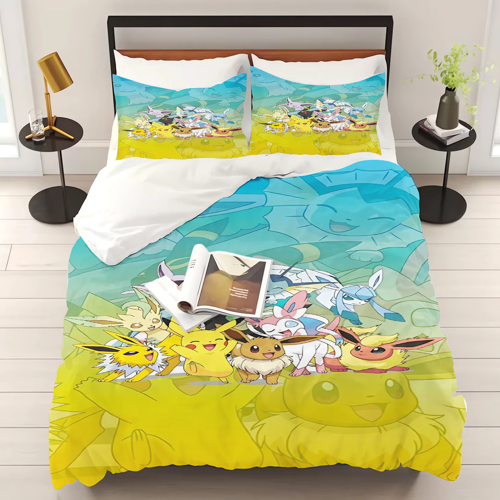 Pokemon Duvet Cover Set Comfor - 3D Printing Quilting recension och pris