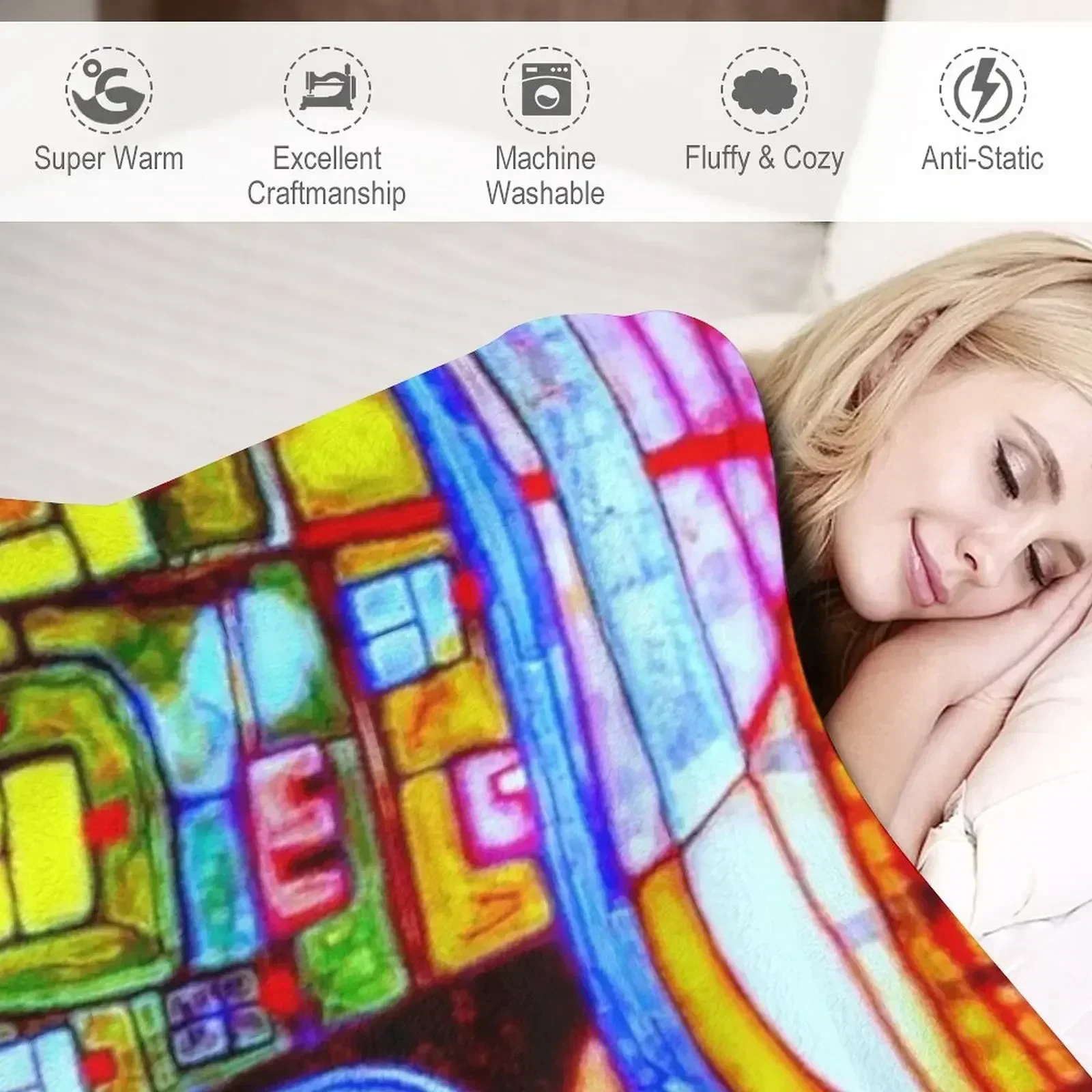 Qatar 813 neon Throw Blanket V - 3D Printing Qatar recension och pris