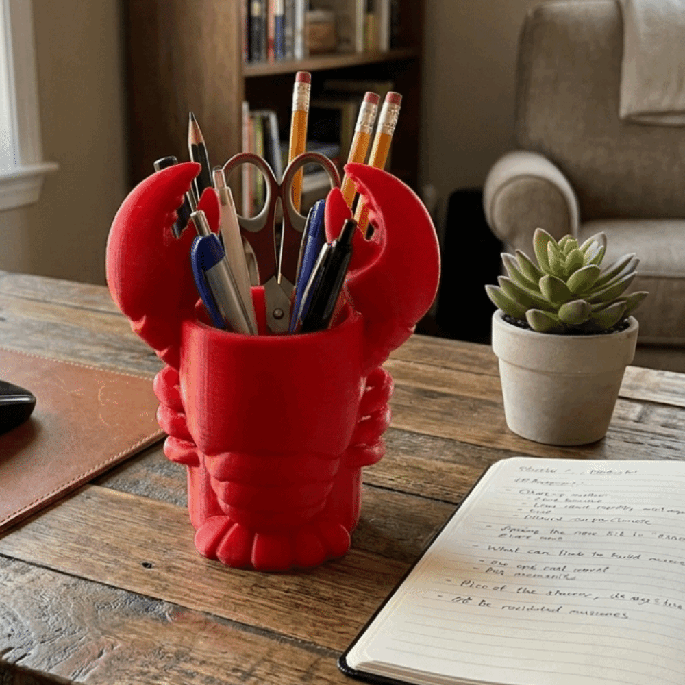 Novelty 3D Printed Lobster-sha - 3D Printing Cafe recension och pris