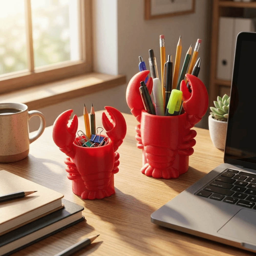 Novelty 3D Printed Lobster-sha - 3D Printing Cafe recension och pris