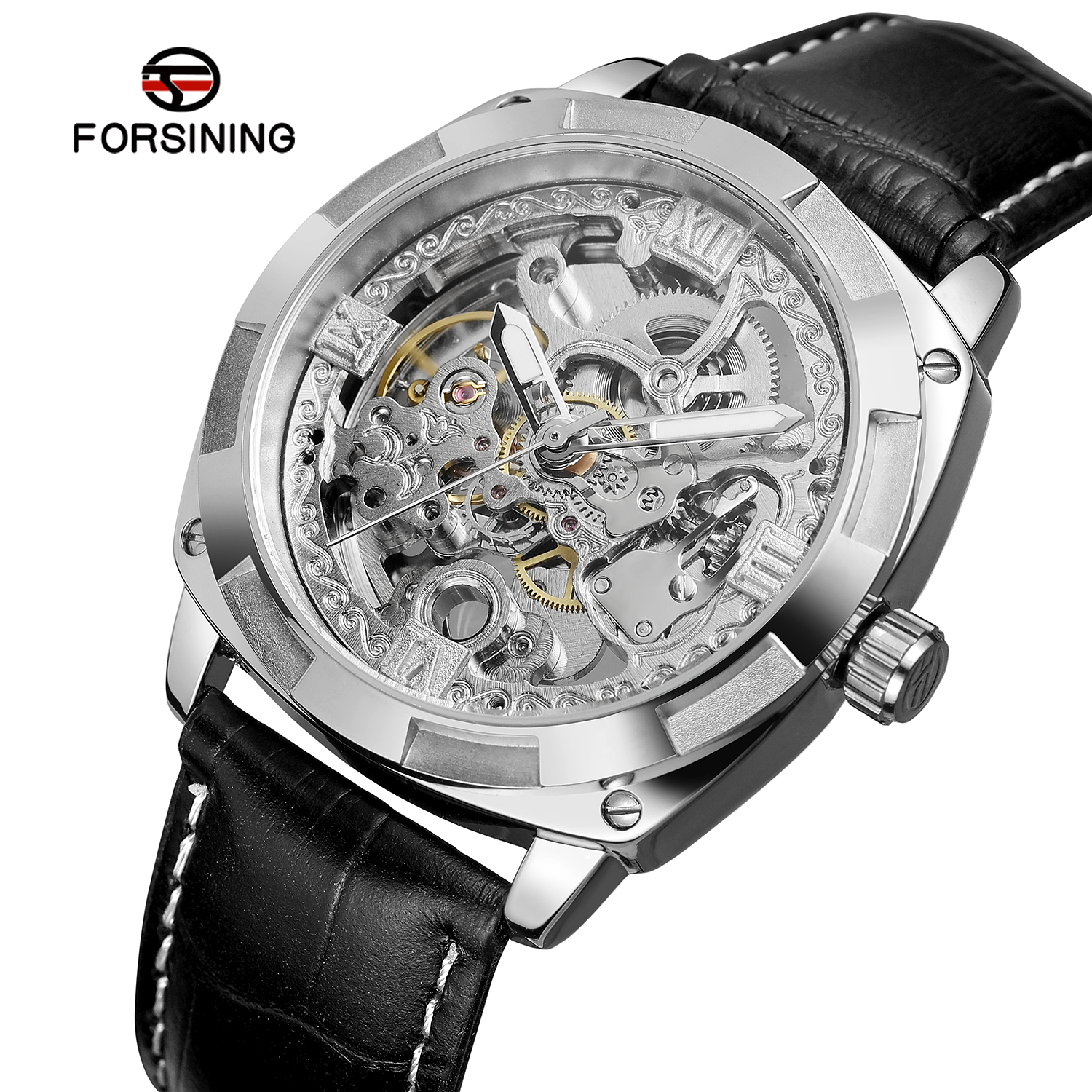 2026 New Design FORSINING Fash - 3D Printing Watch recension och pris