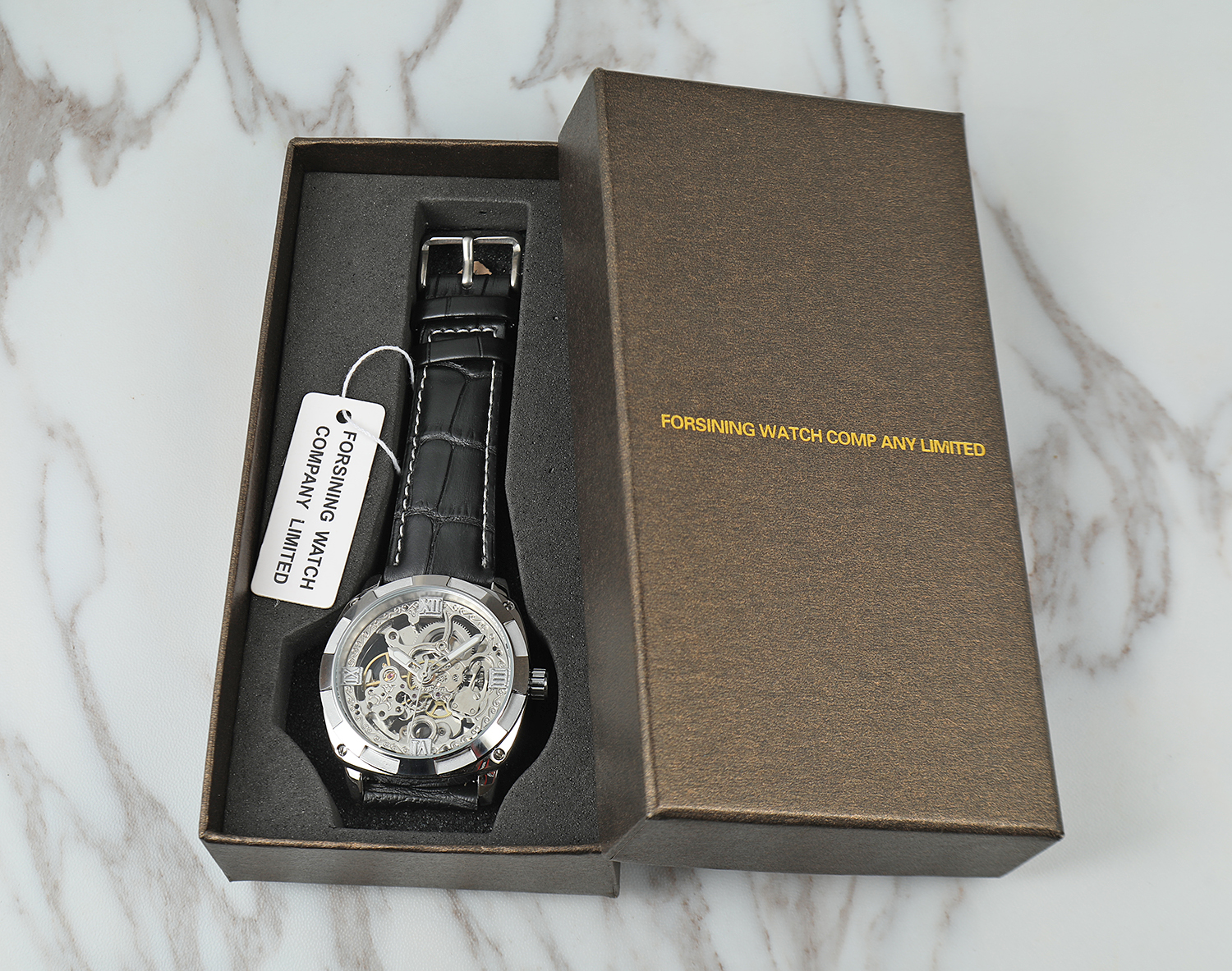 2026 New Design FORSINING Fash - 3D Printing Watch recension och pris