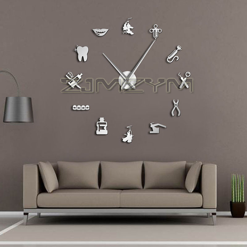 Dentist Giant Wall Clock Big N - 3D Printing Watch recension och pris