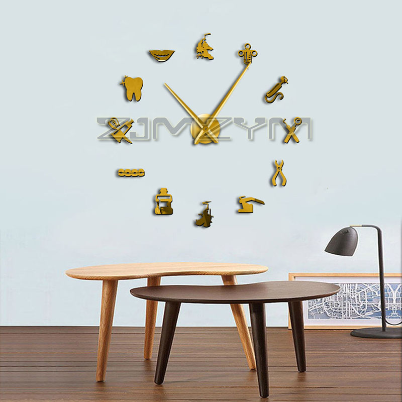 Dentist Giant Wall Clock Big N - 3D Printing Watch recension och pris