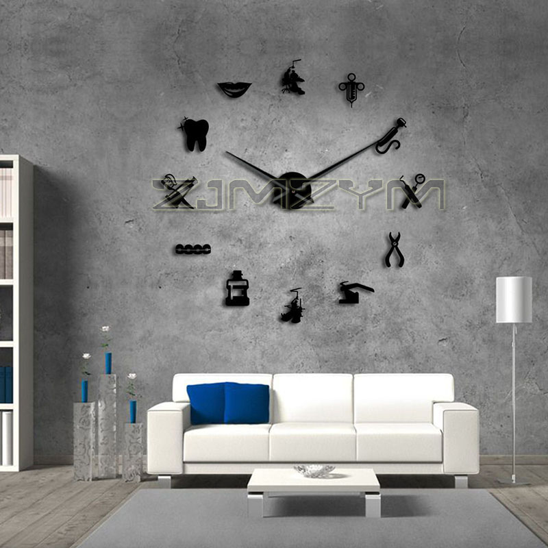 Dentist Giant Wall Clock Big N - 3D Printing Watch recension och pris
