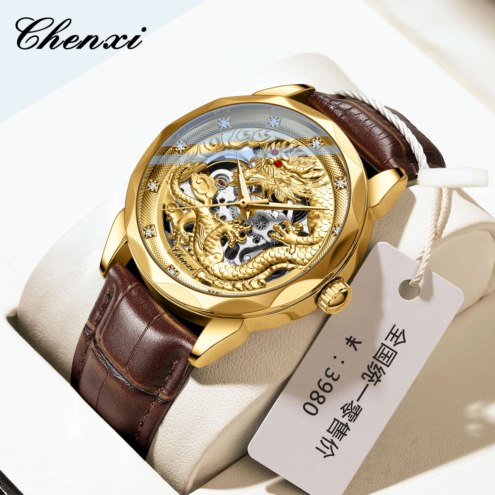 CHENXI 8899 Chinese Nation Cul - 3D Printing Watch recension och pris