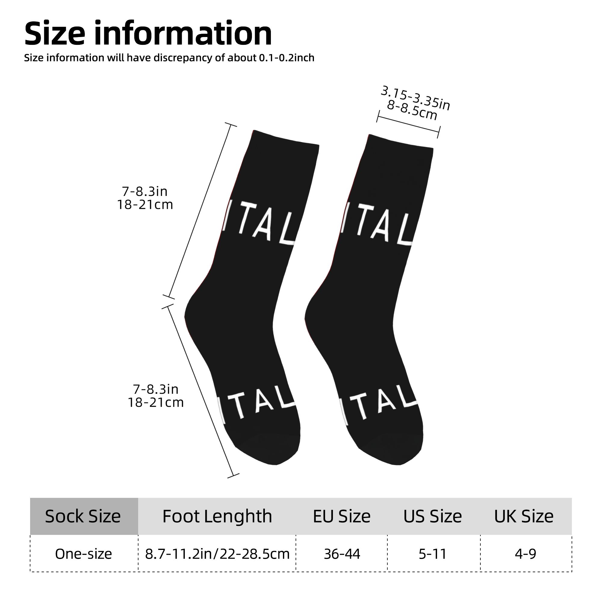 Cute Mens Italy Flag Dress Soc - 3D Printing Qatar recension och pris