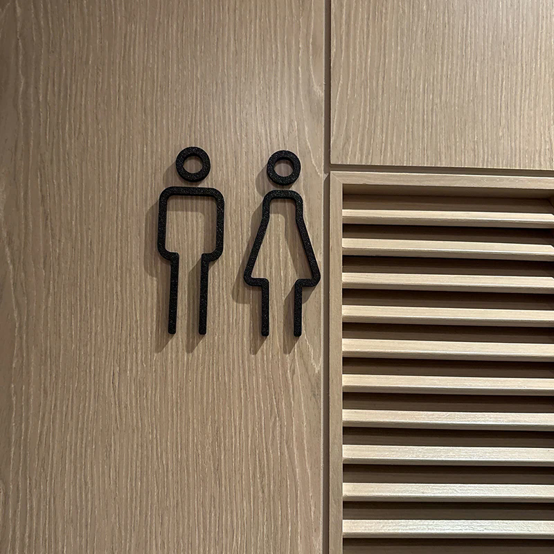3D Printed Bathroom Door Sign  - 3D Printing Cafe recension och pris
