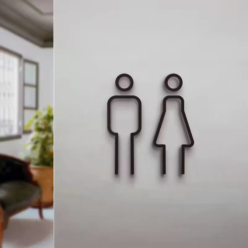 3D Printed Bathroom Door Sign  - 3D Printing Cafe recension och pris