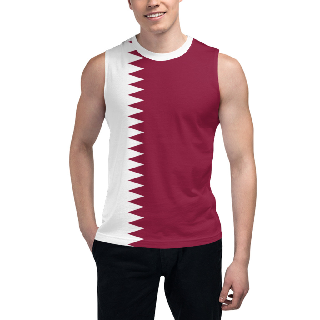 Sleeveless T-shirt Qatar Flag  - 3D Printing Qatar recension och pris