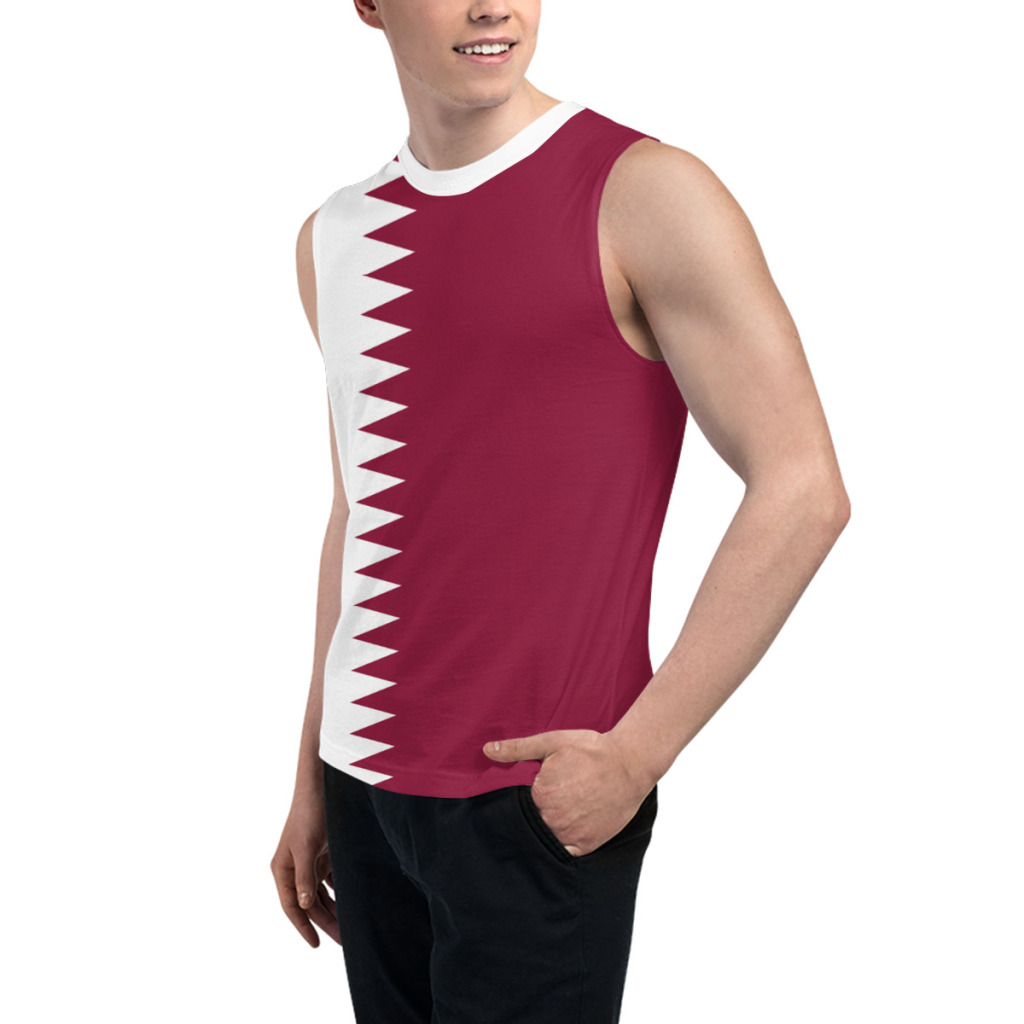 Sleeveless T-shirt Qatar Flag  - 3D Printing Qatar recension och pris