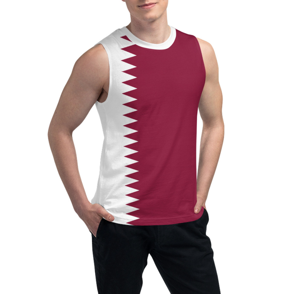 Sleeveless T-shirt Qatar Flag  - 3D Printing Qatar recension och pris