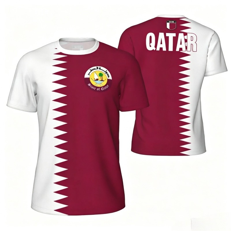 Sports Mesh T-shirt Qatar Flag - 3D Printing Qatar recension och pris