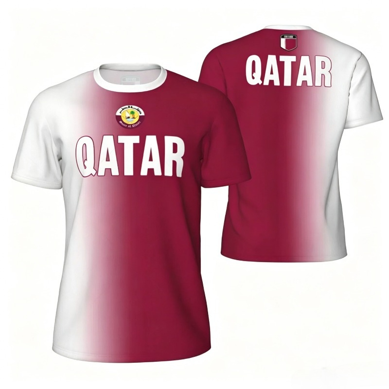 Sports Mesh T-shirt Qatar Flag - 3D Printing Qatar recension och pris
