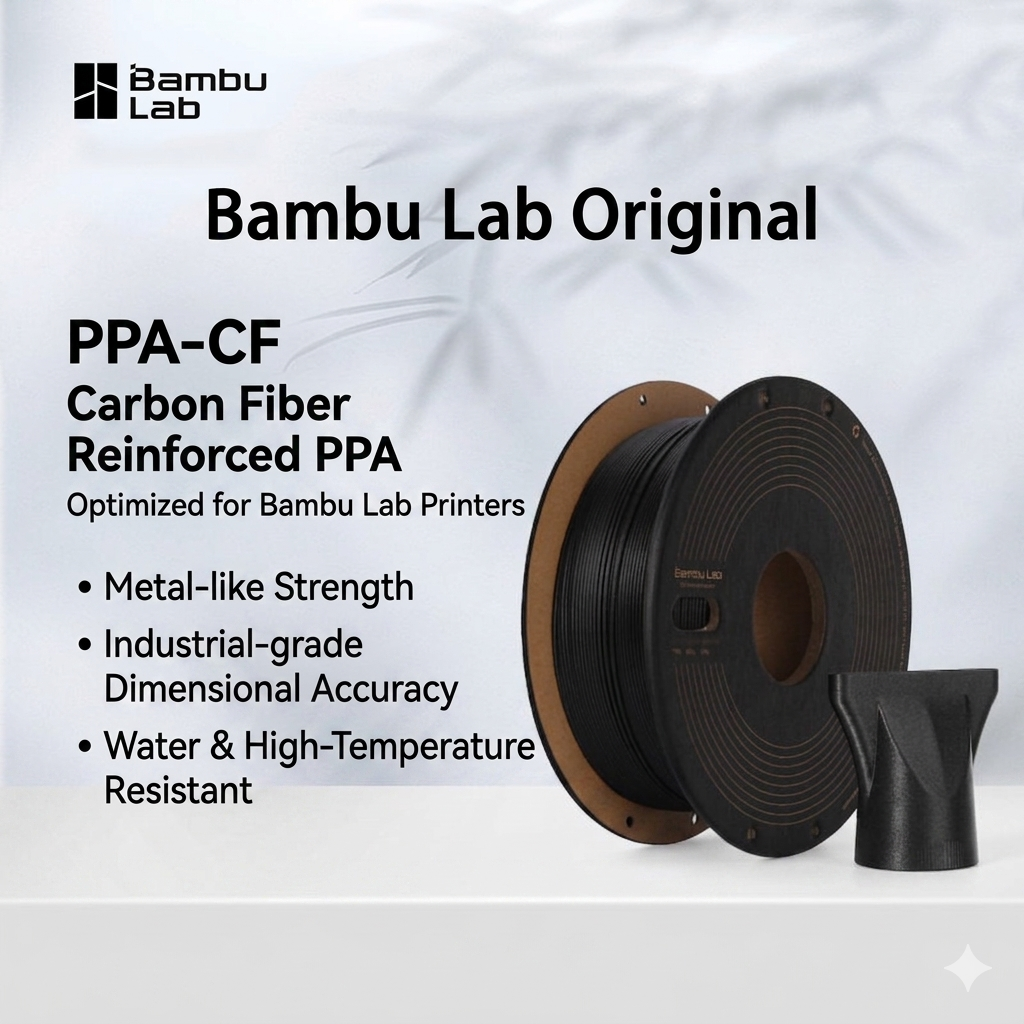 Bambu Lab Original PPA-CF Carb - 3D Printing Nylon Filament recension och pris