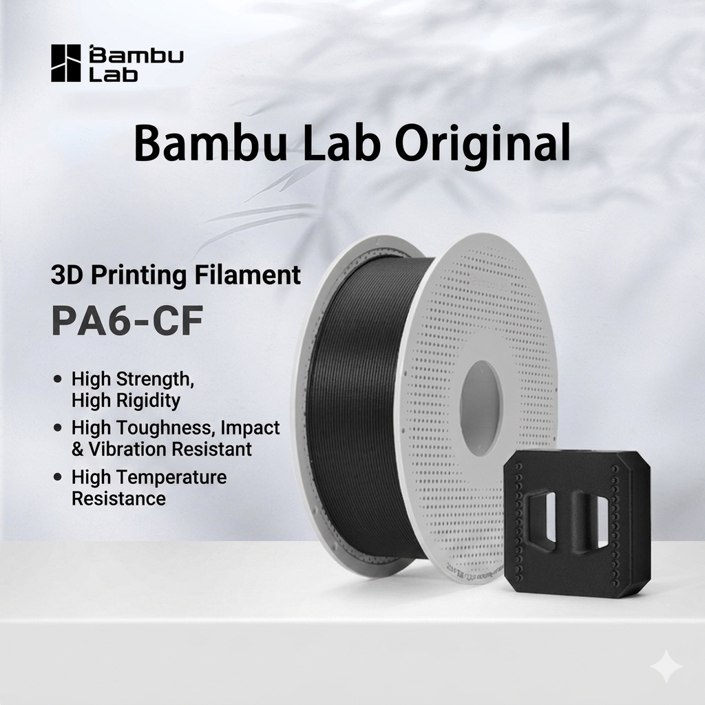 Bambu Lab Original PA6-CF Carb - 3D Printing Nylon Filament recension och pris