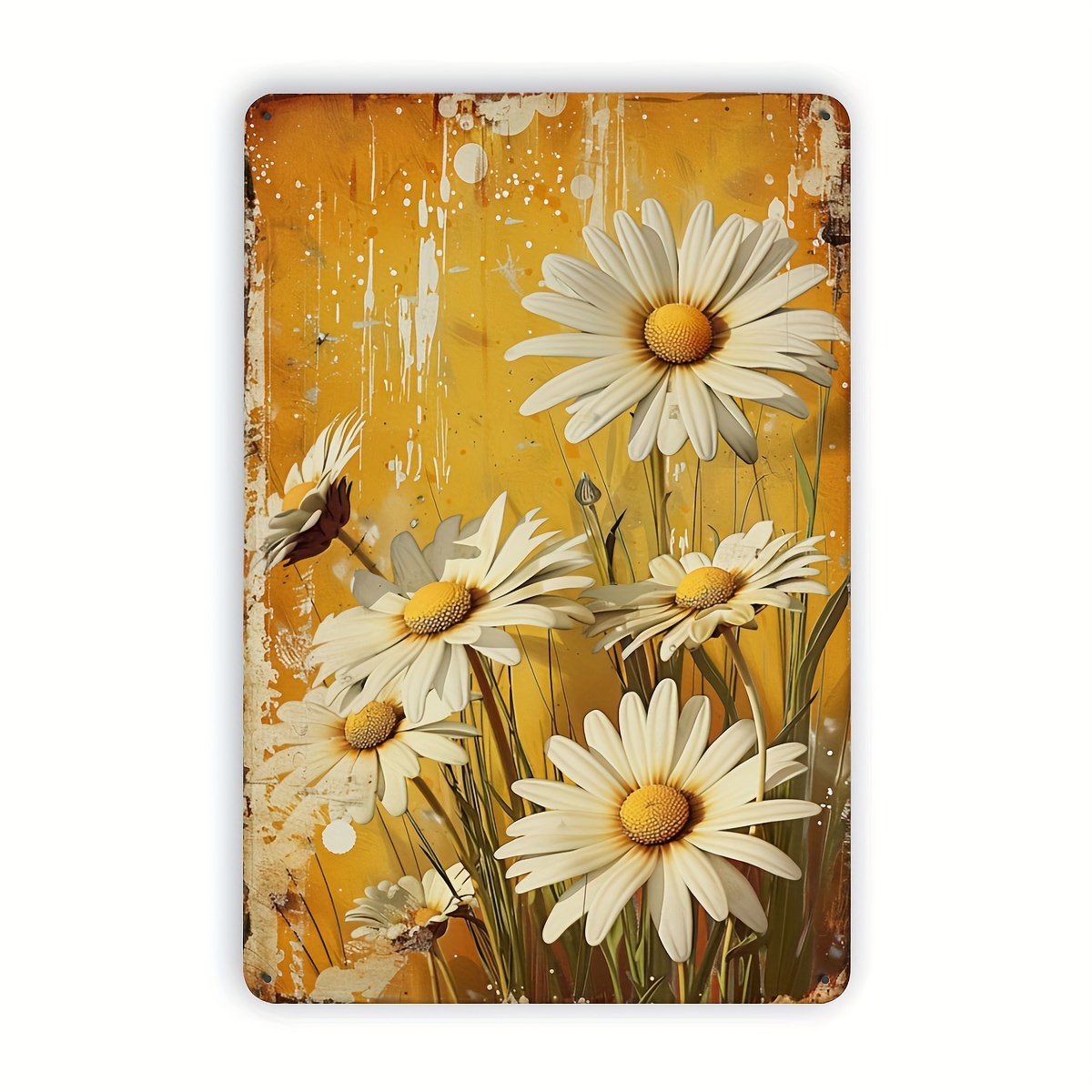 Vintage Daisy Metal Tin Signbo - 3D Printing Cafe recension och pris