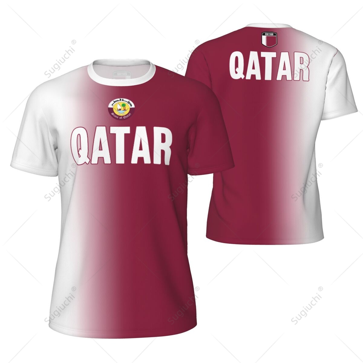 Sports Mesh T-shirt Qatar Flag - 3D Printing Qatar recension och pris