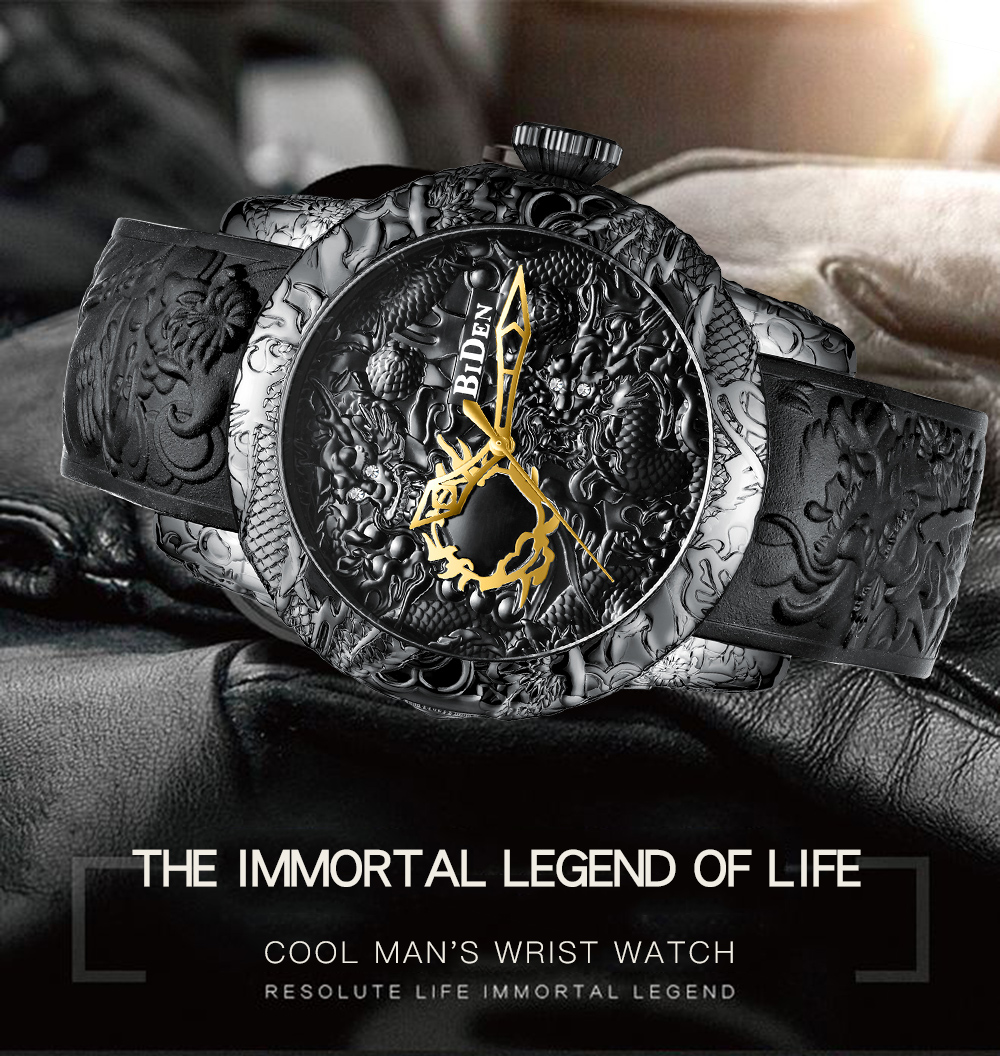 Luxury Gold Dragon Sculpture W - 3D Printing Watch recension och pris