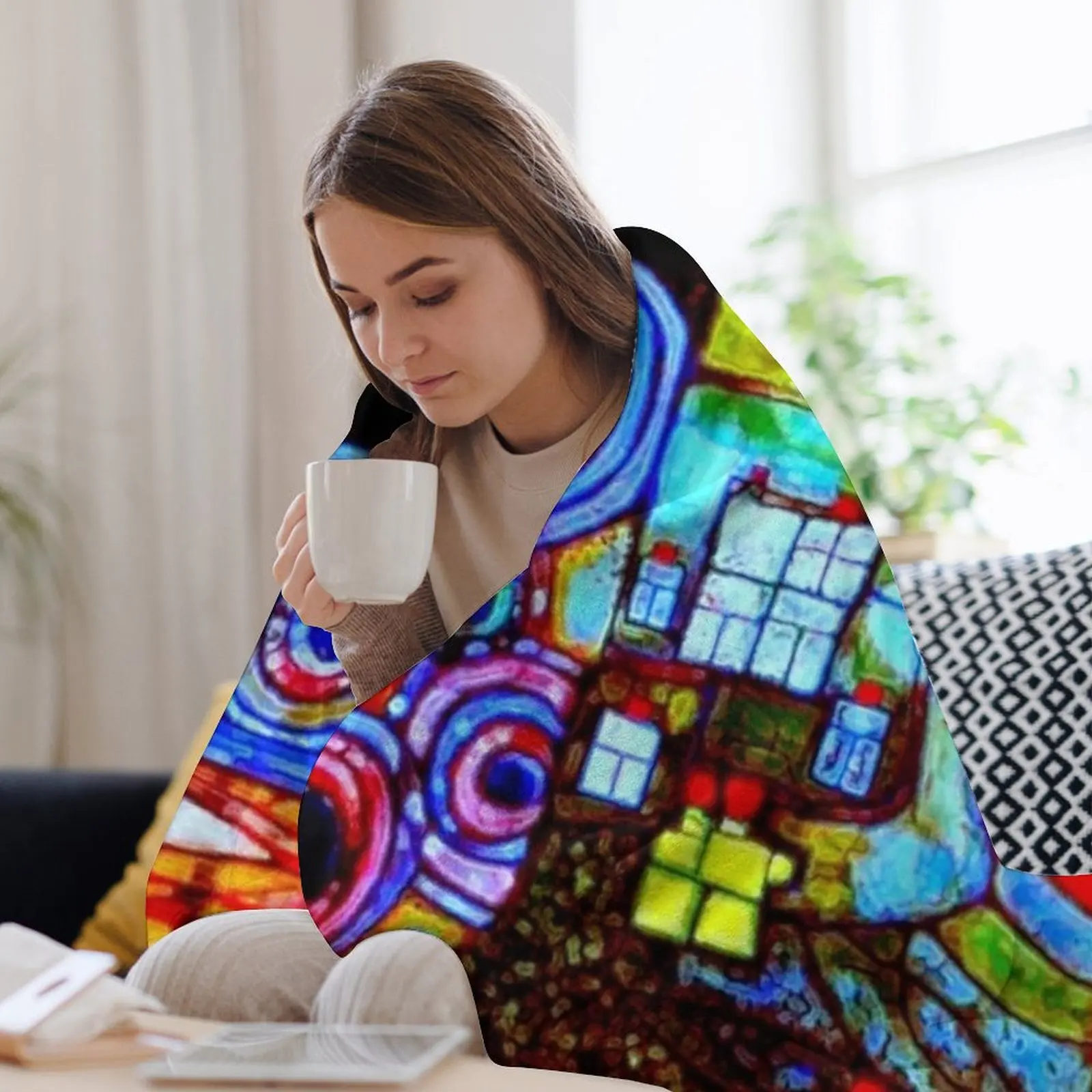 Qatar 813 neon Throw Blanket S - 3D Printing Qatar recension och pris