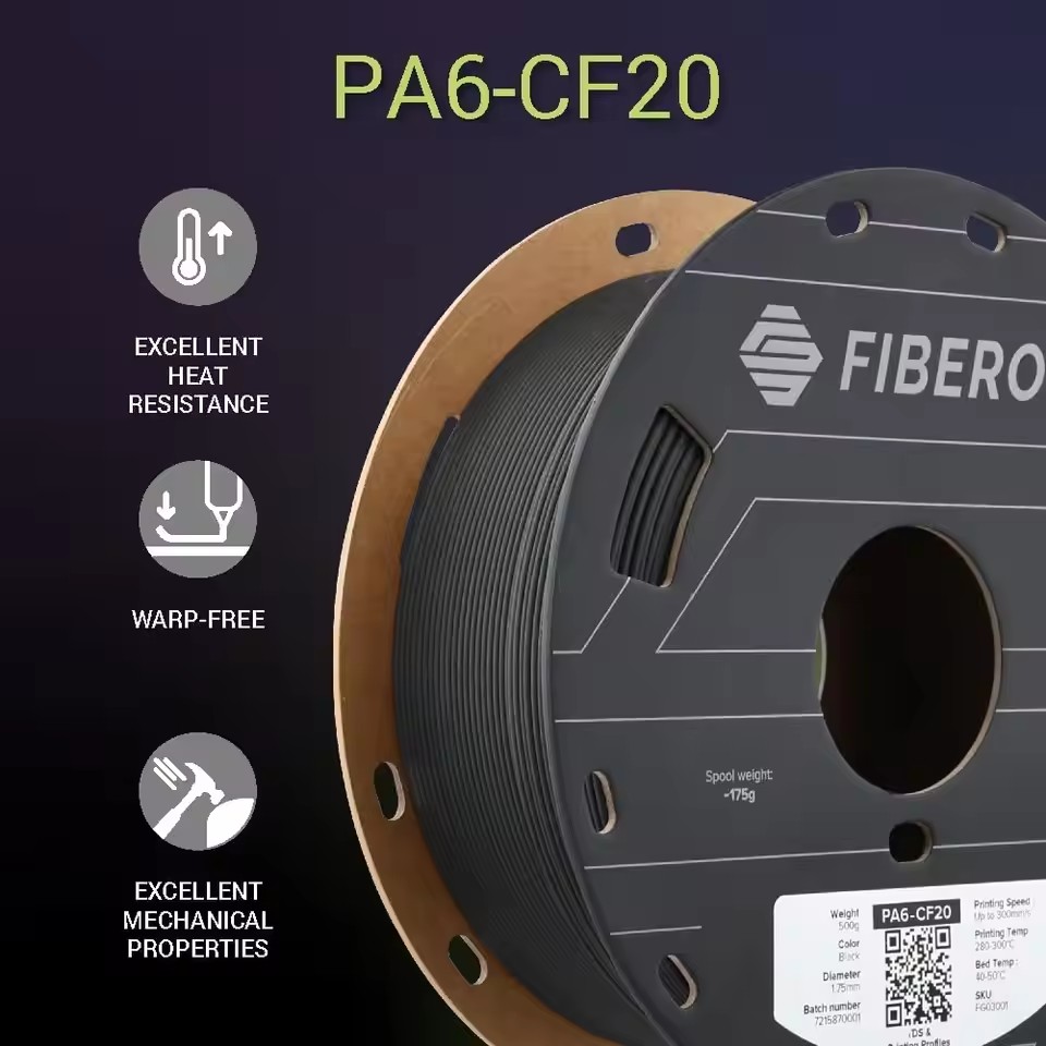 Polymaker PA6-CF20 Carbon Fibe - 3D Printing Nylon Filament recension och pris