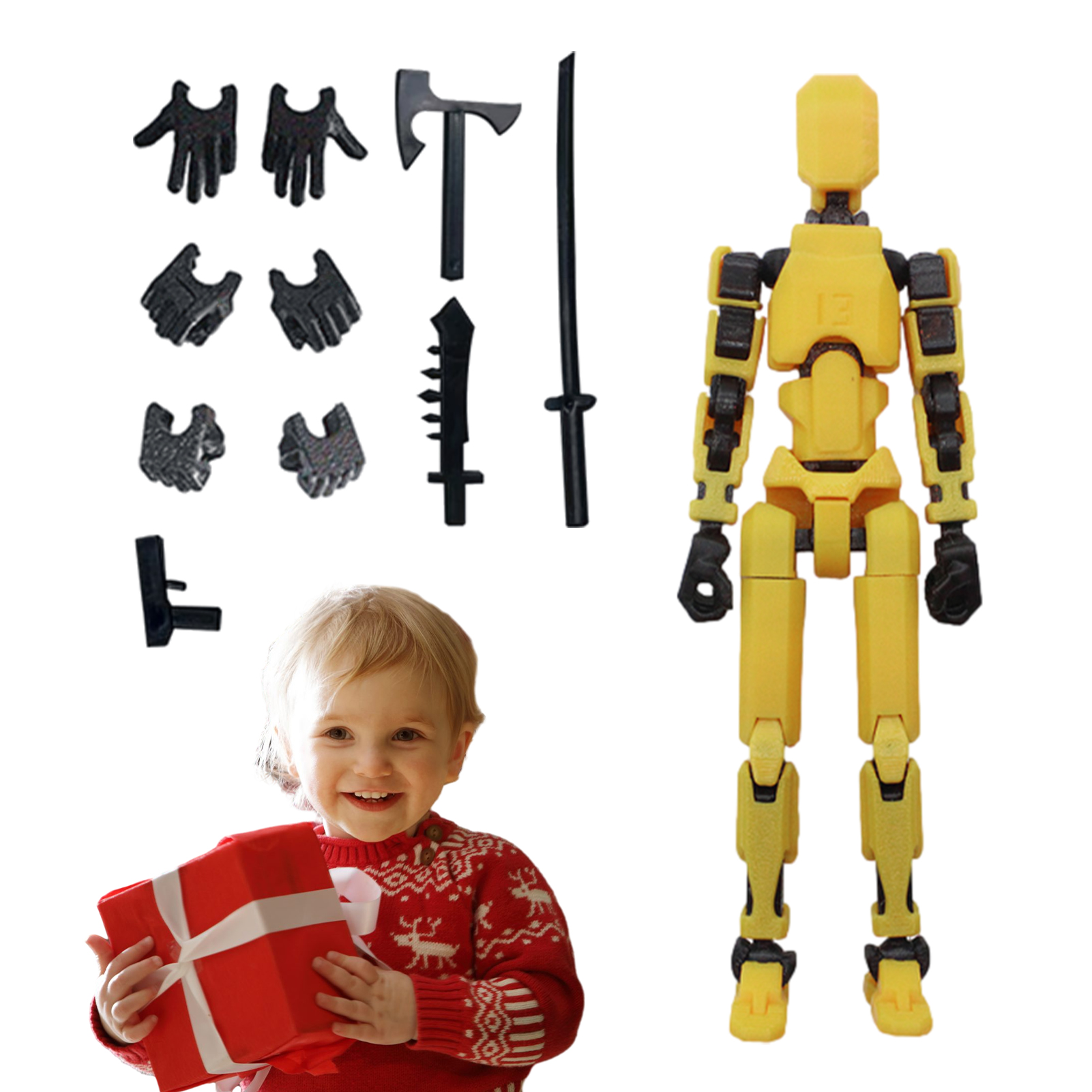 1PCS 13 Joints Figure Articula - 3D Printing Mockup recension och pris