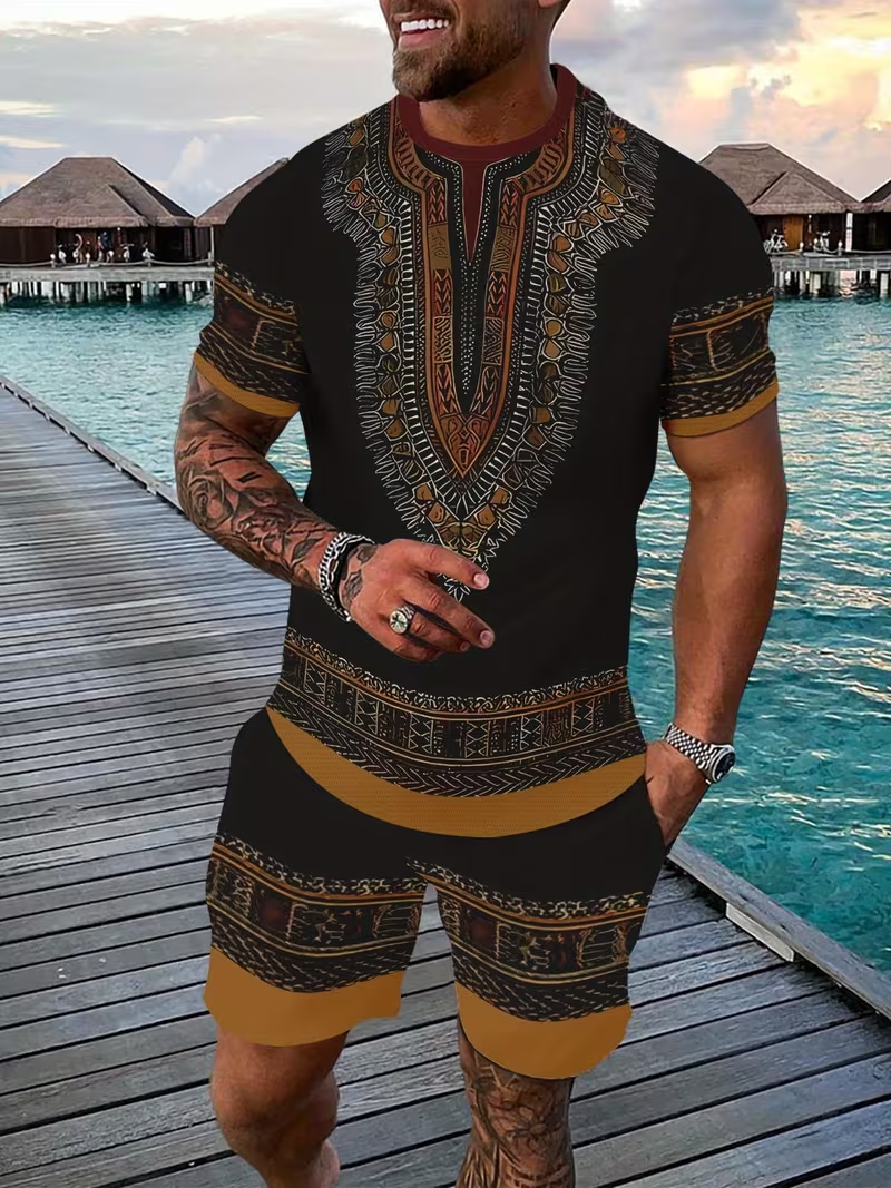 New Men's Suits African Dashik - 3D Printing Service recension och pris