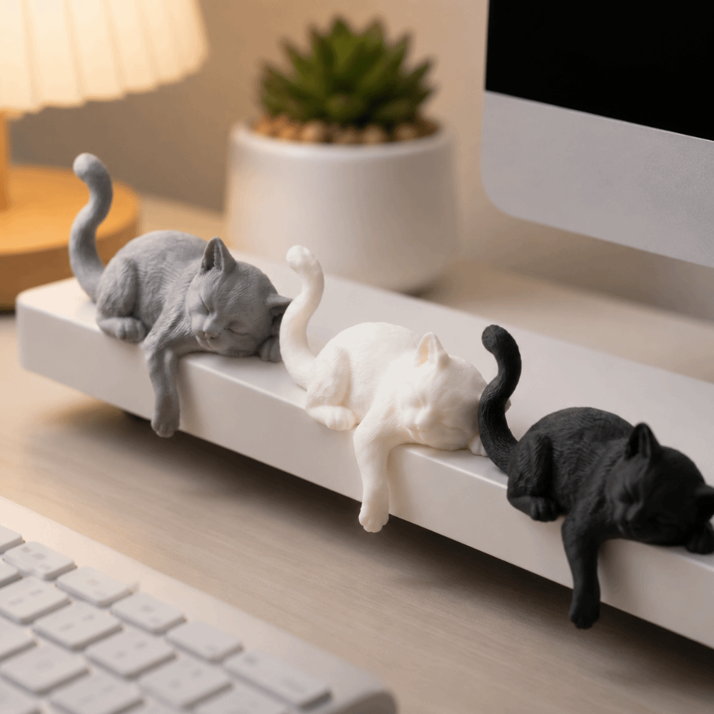 Unique Cute Desk Cat Decoratio - 3D Printing Mockup recension och pris