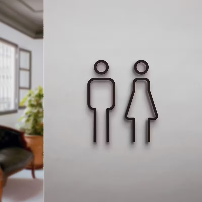 3D Printed Male Female Restroo - 3D Printing Cafe recension och pris