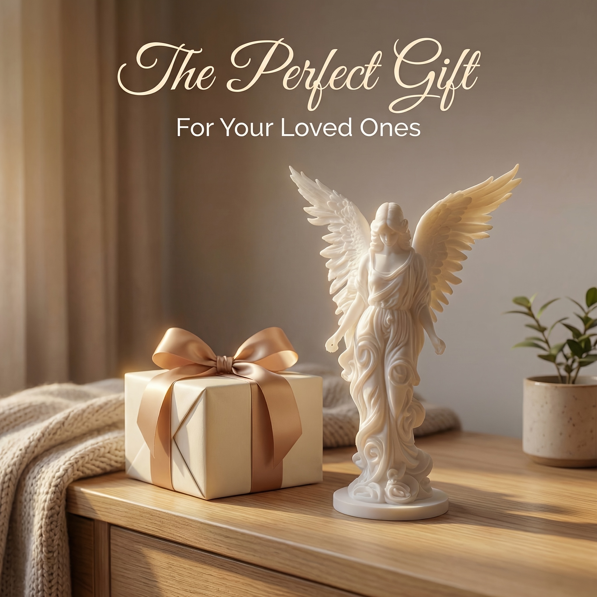 2-Piece Set of White Angel Sta - 3D Printing Mockup recension och pris
