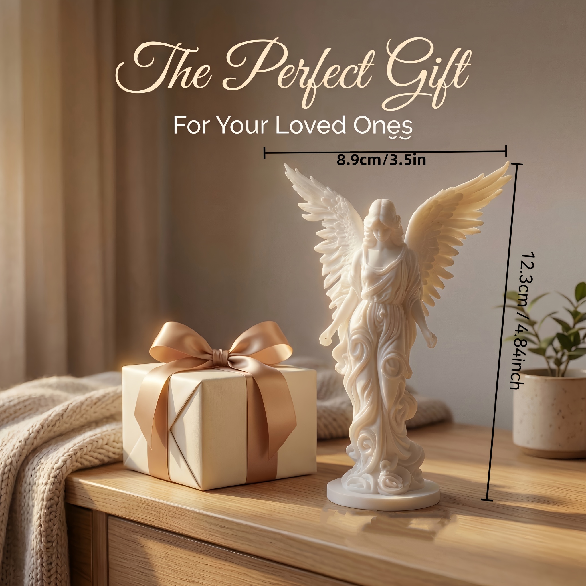 2-Piece Set of White Angel Sta - 3D Printing Mockup recension och pris