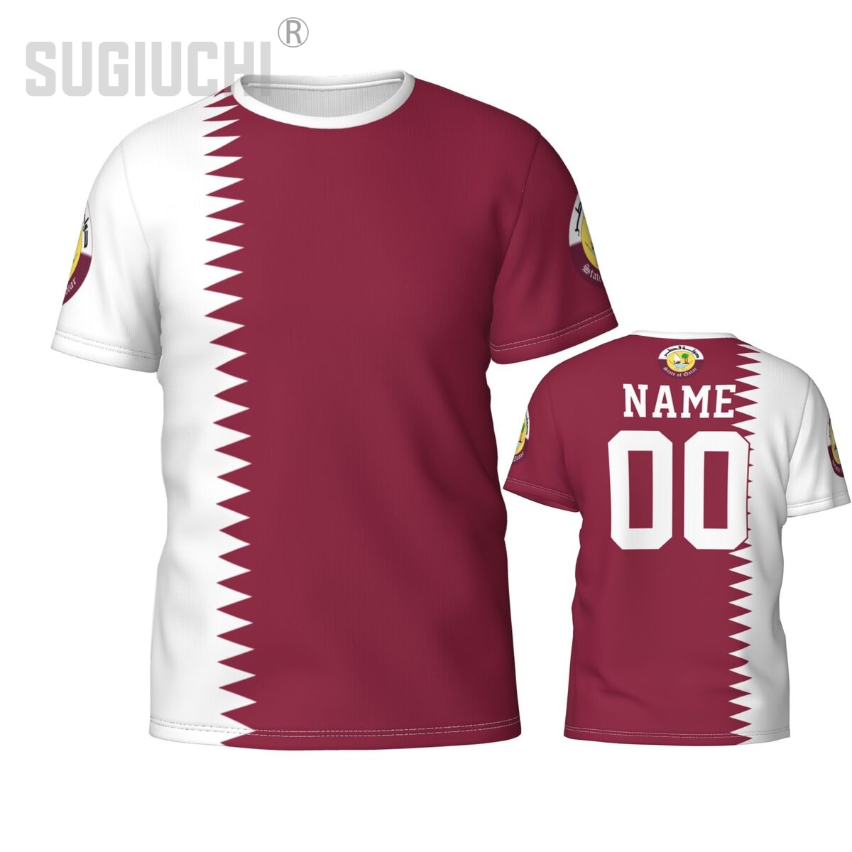 Custom Name Number Qatar Flag  - 3D Printing Qatar recension och pris