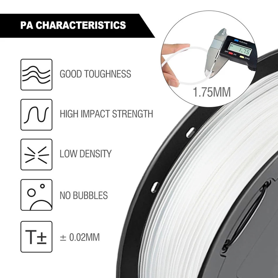 PLA Nylon 3D Printer Filament  - 3D Printing Nylon Filament recension och pris