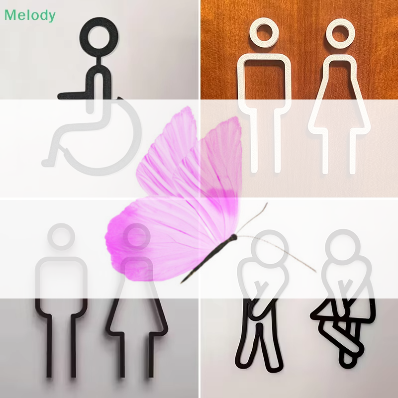 3D Printed Bathroom Door Sign  - 3D Printing Cafe recension och pris