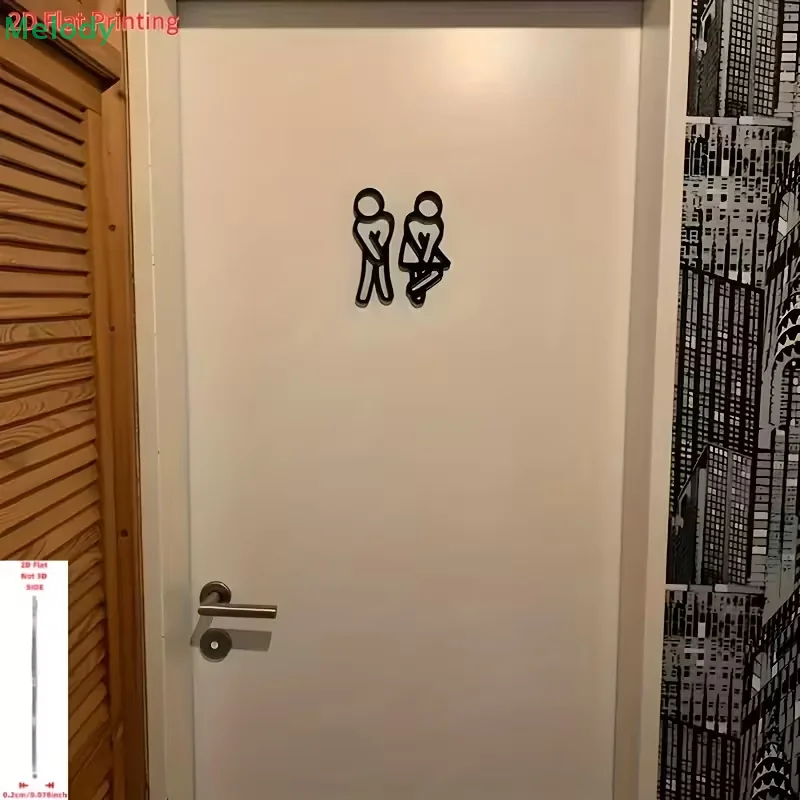 3D Printed Bathroom Door Sign  - 3D Printing Cafe recension och pris