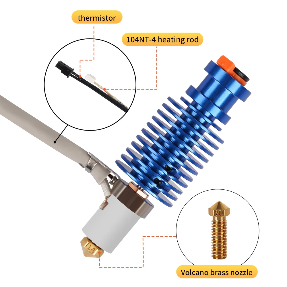 Volcano Hotend E3D V6 24V 60W  - 3D Printing Ender recension och pris